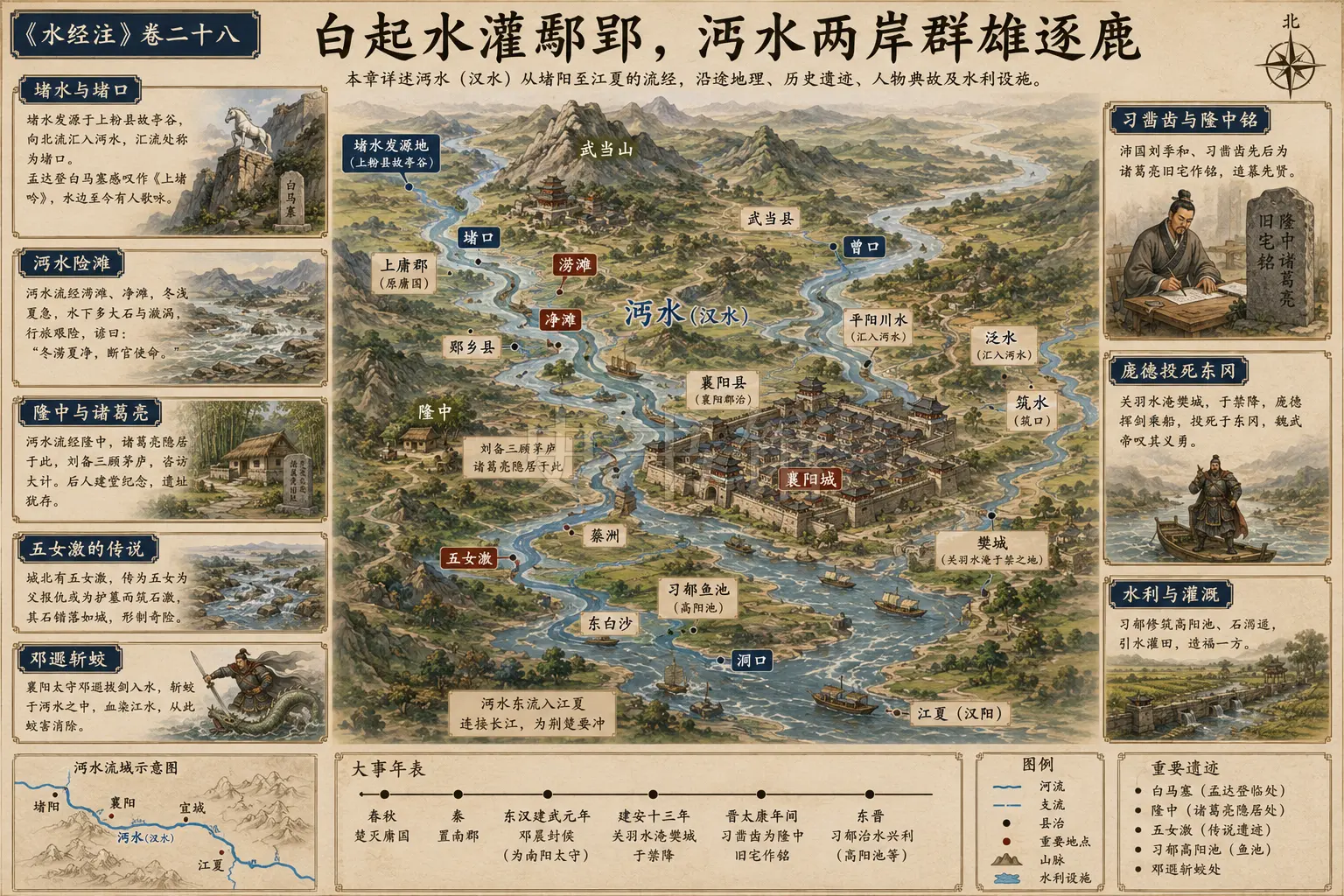 《水经注》正文 卷二十八章节配图