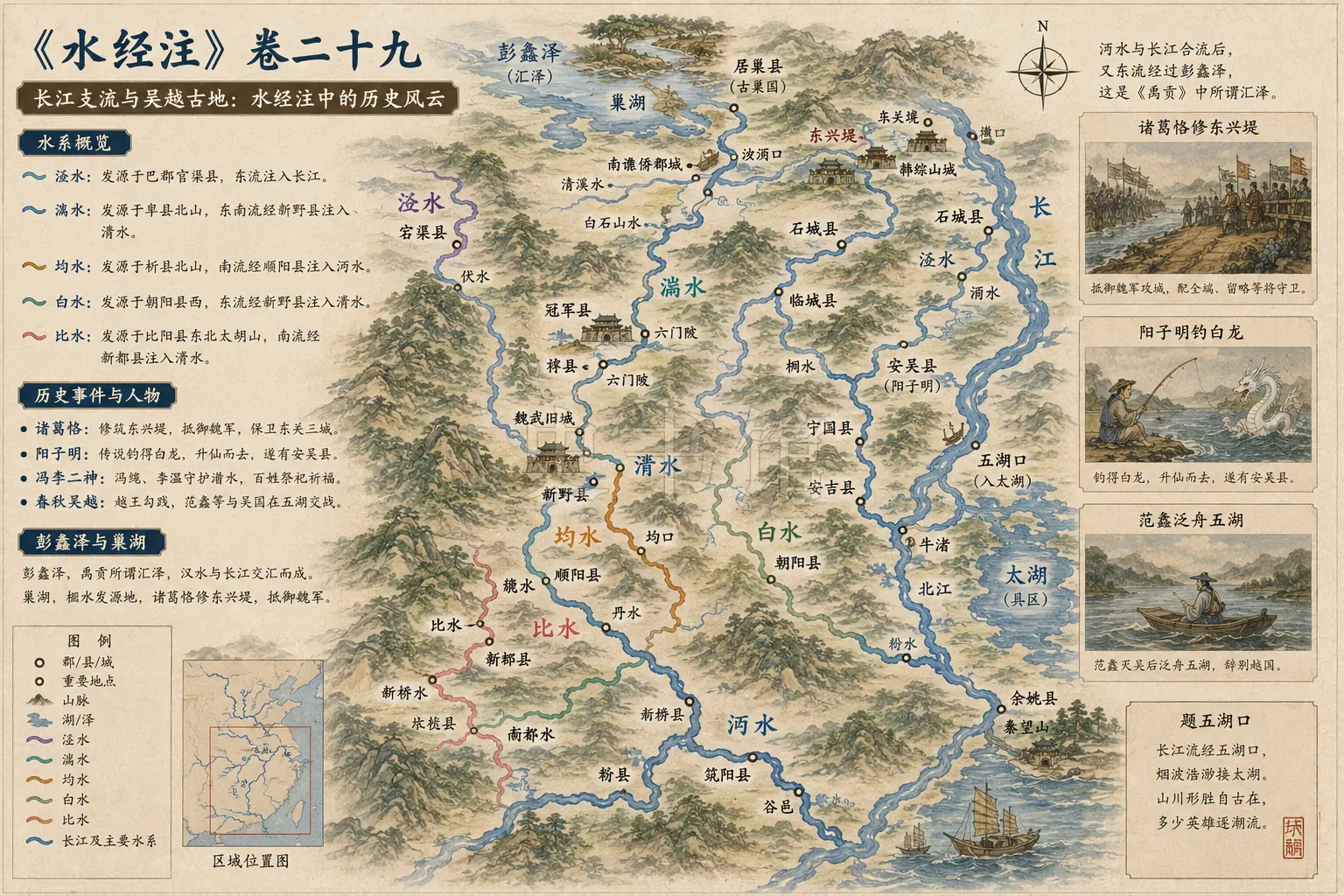 《水经注》正文 卷二十九章节配图