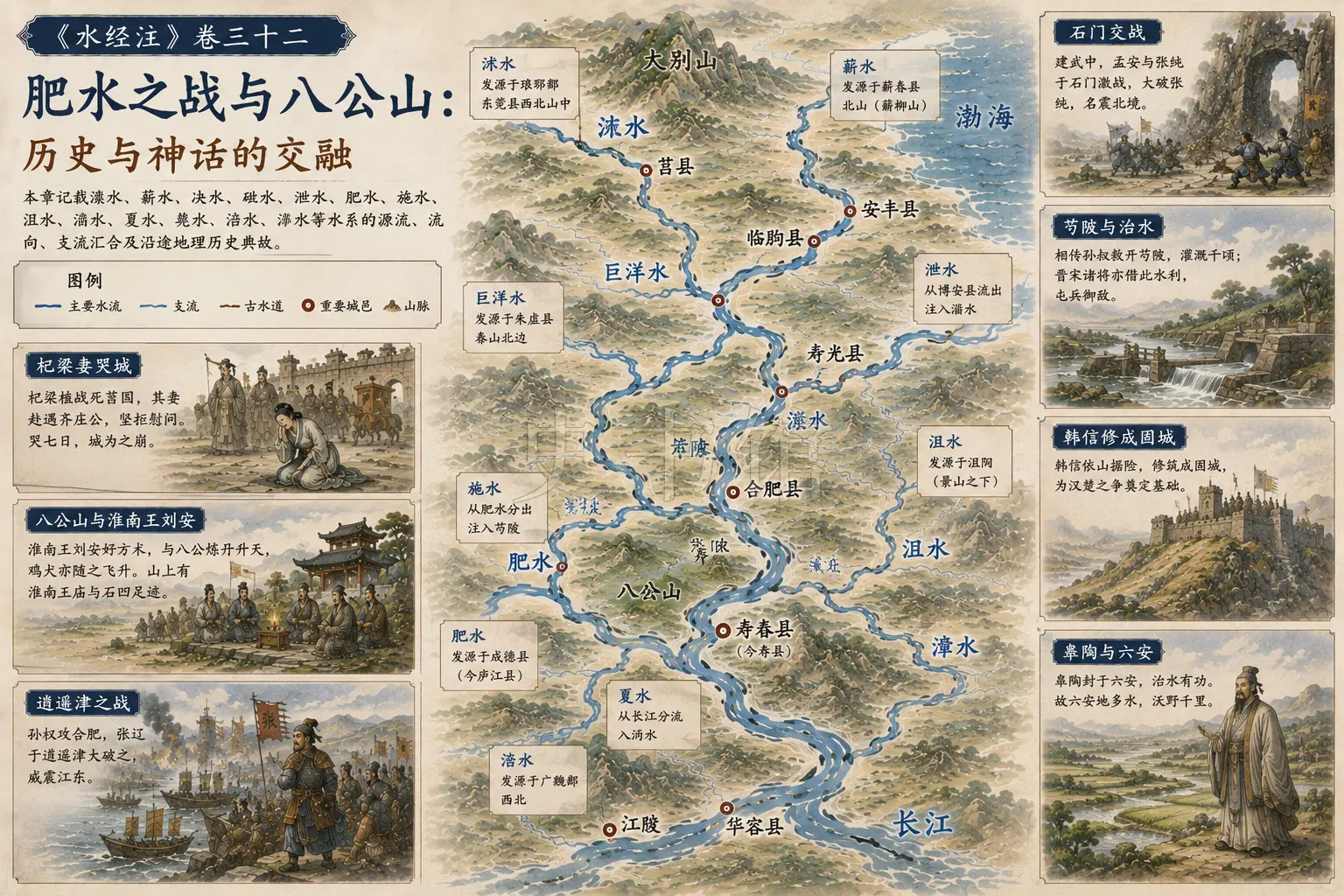 《水经注》正文 卷三十二章节配图