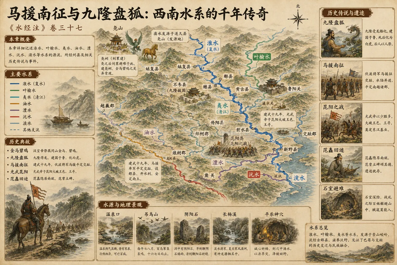 《水经注》正文 卷三十七章节配图