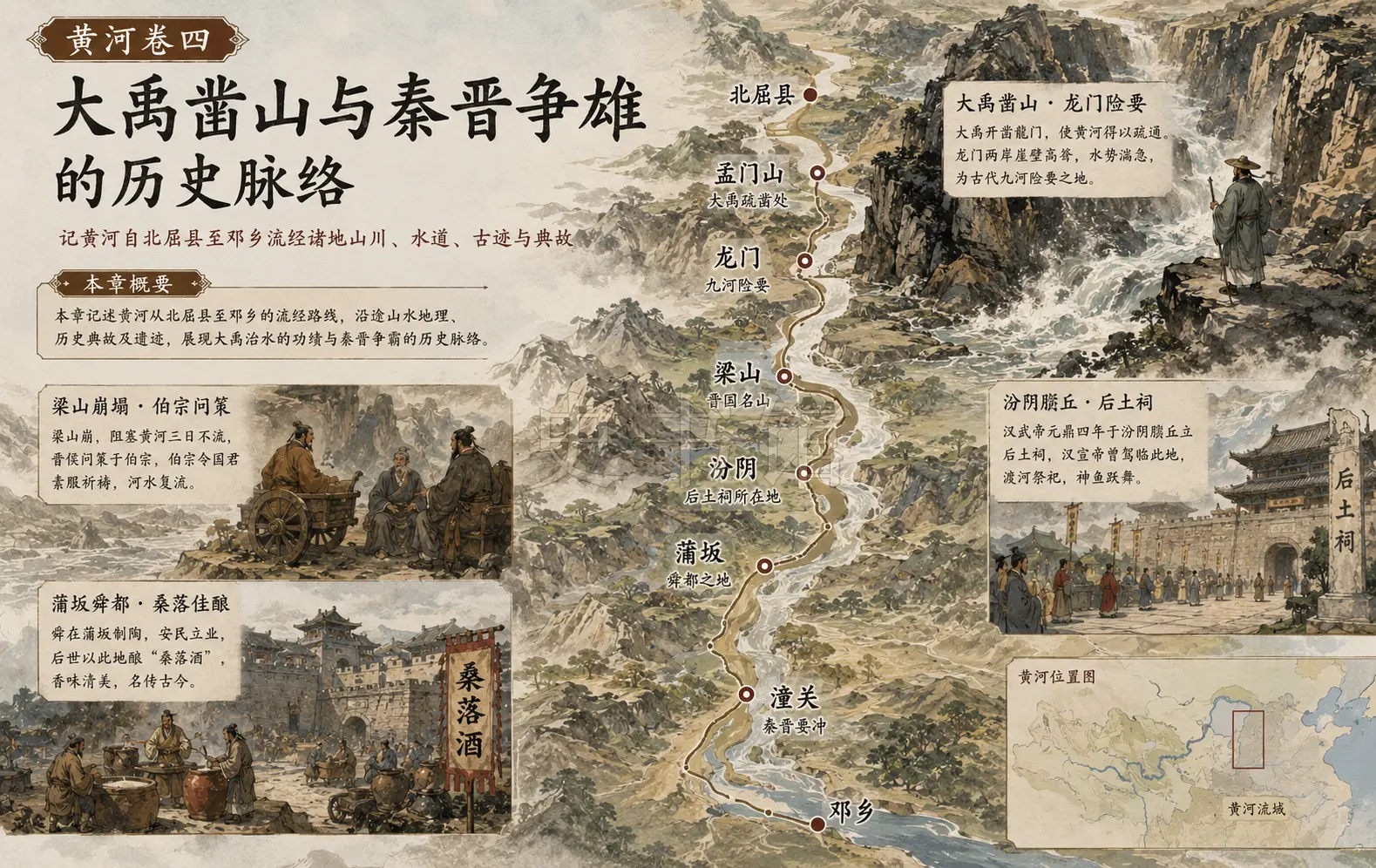 《水经注》正文 卷四章节配图