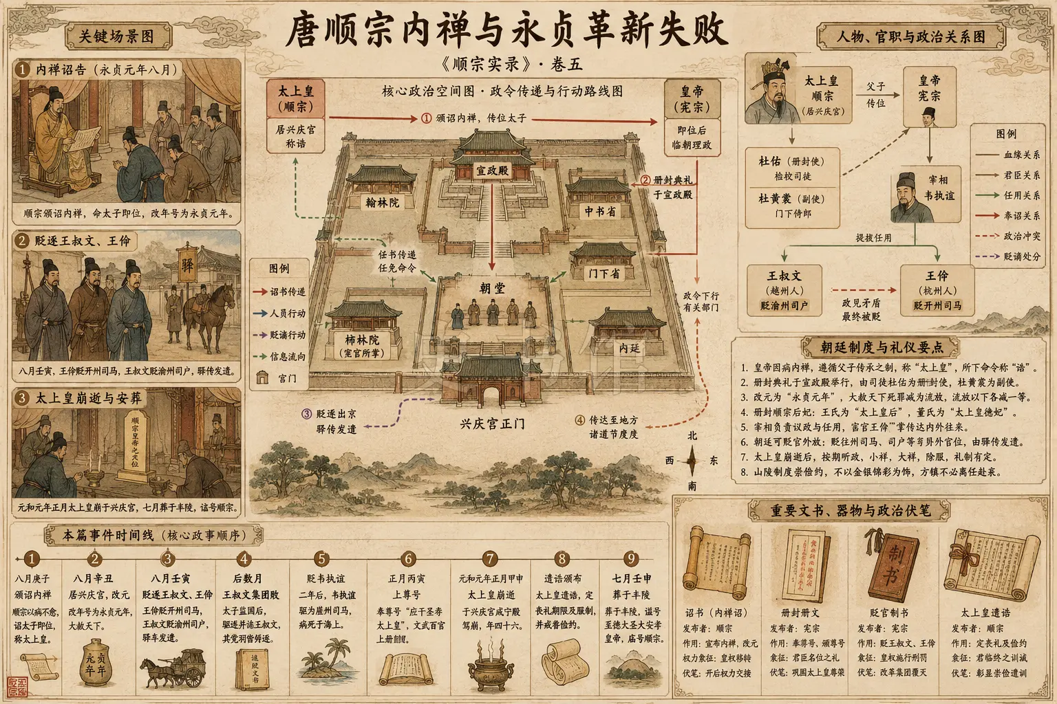 《顺宗实录》正文 卷五章节配图