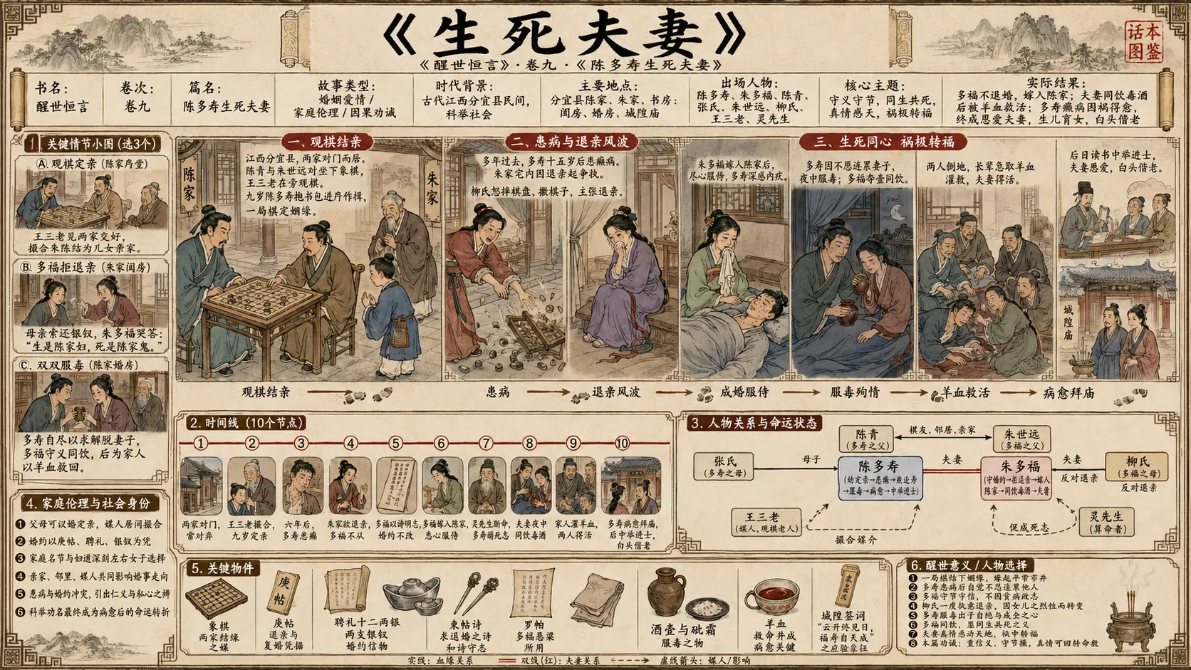 《醒世恒言》正文 卷九陈多寿生死夫妻章节配图