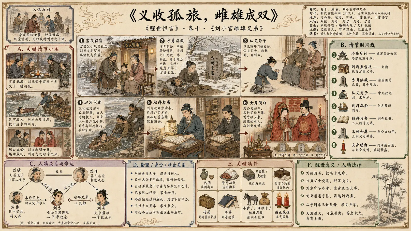 《醒世恒言》正文 卷十刘小官雌雄兄弟章节配图
