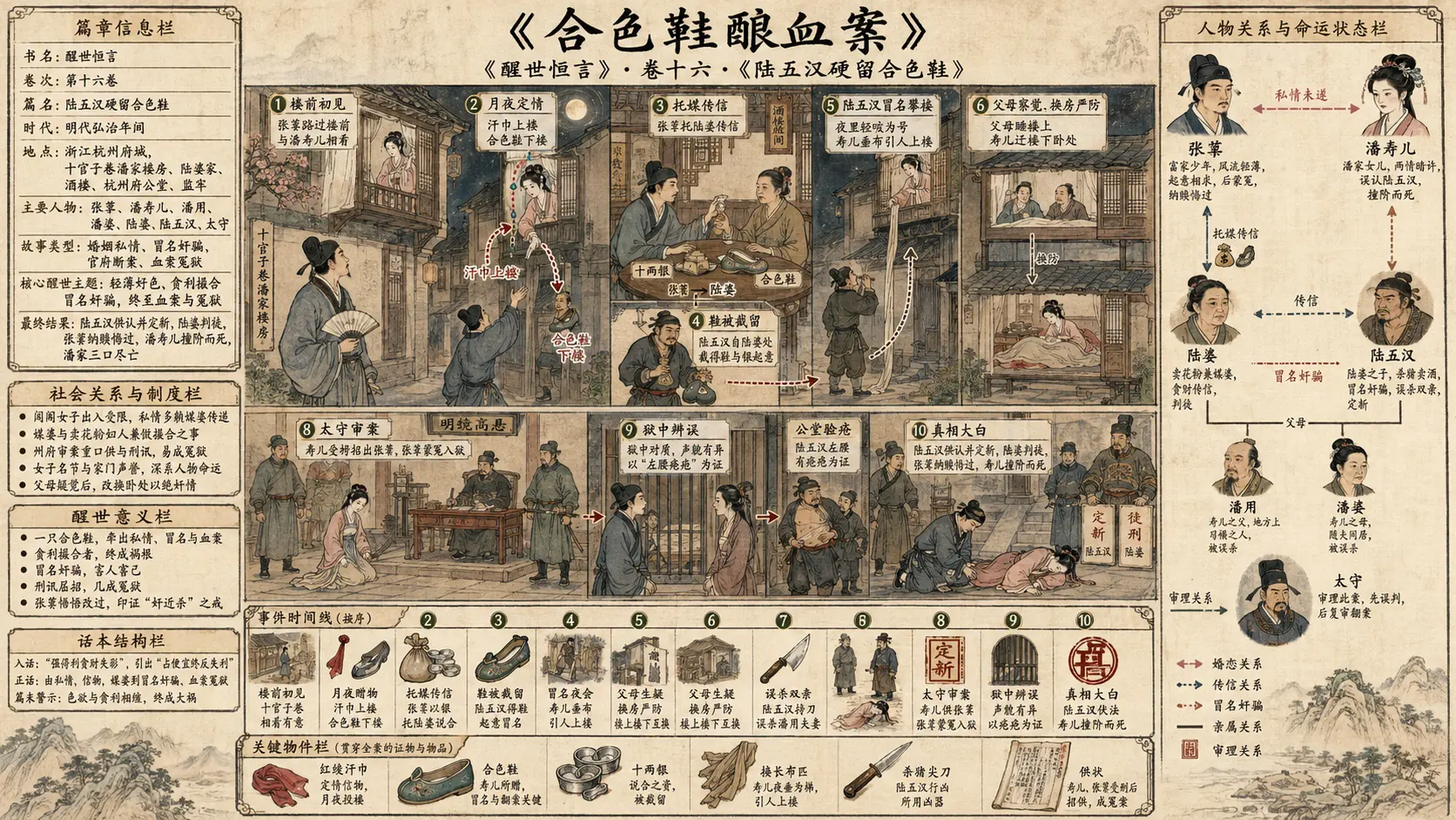 《醒世恒言》正文 卷十六陆五汉硬留合色鞋章节配图