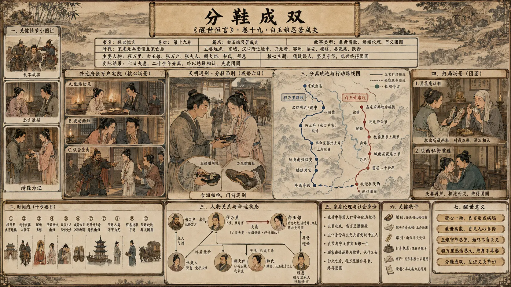 《醒世恒言》正文 卷十九白玉娘忍苦成夫章节配图