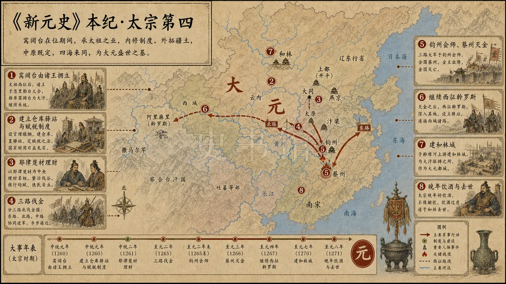 《新元史》本纪 太宗第四章节配图