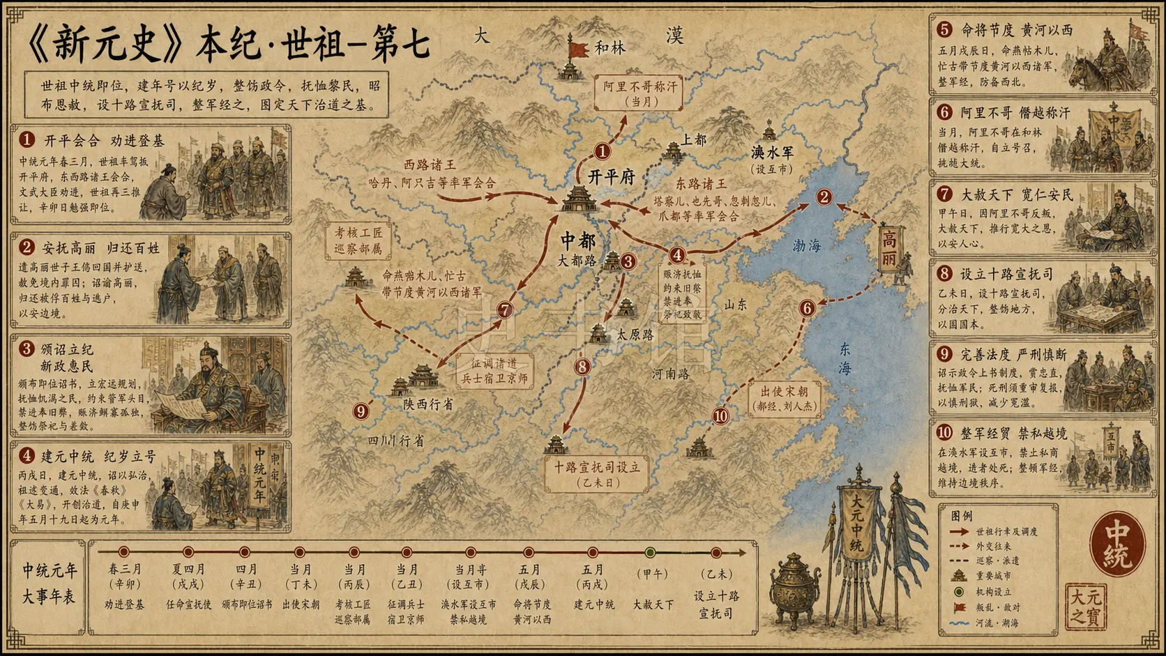 《新元史》本纪 世祖一第七章节配图