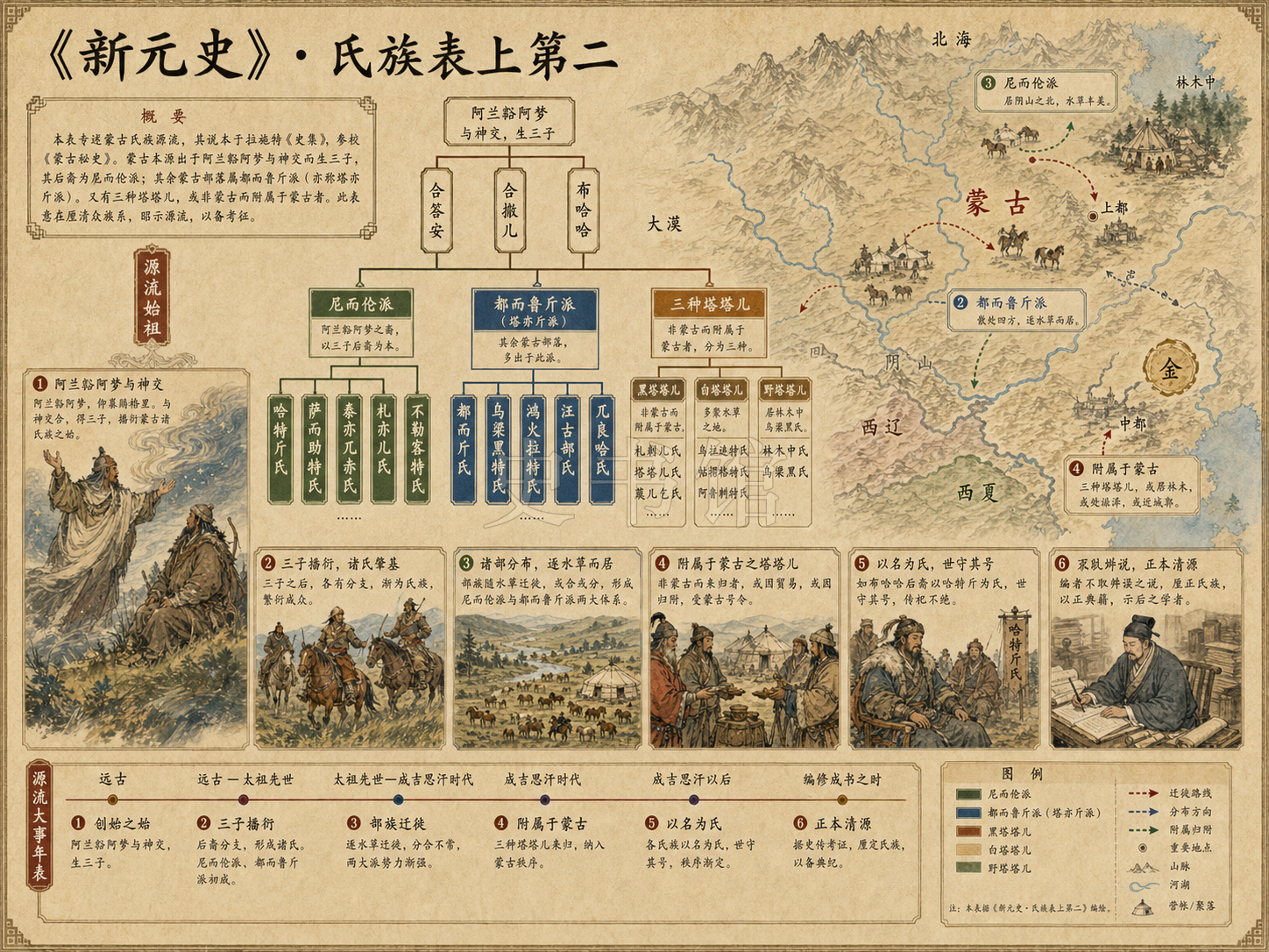 《新元史》表 氏族表上第二章节配图