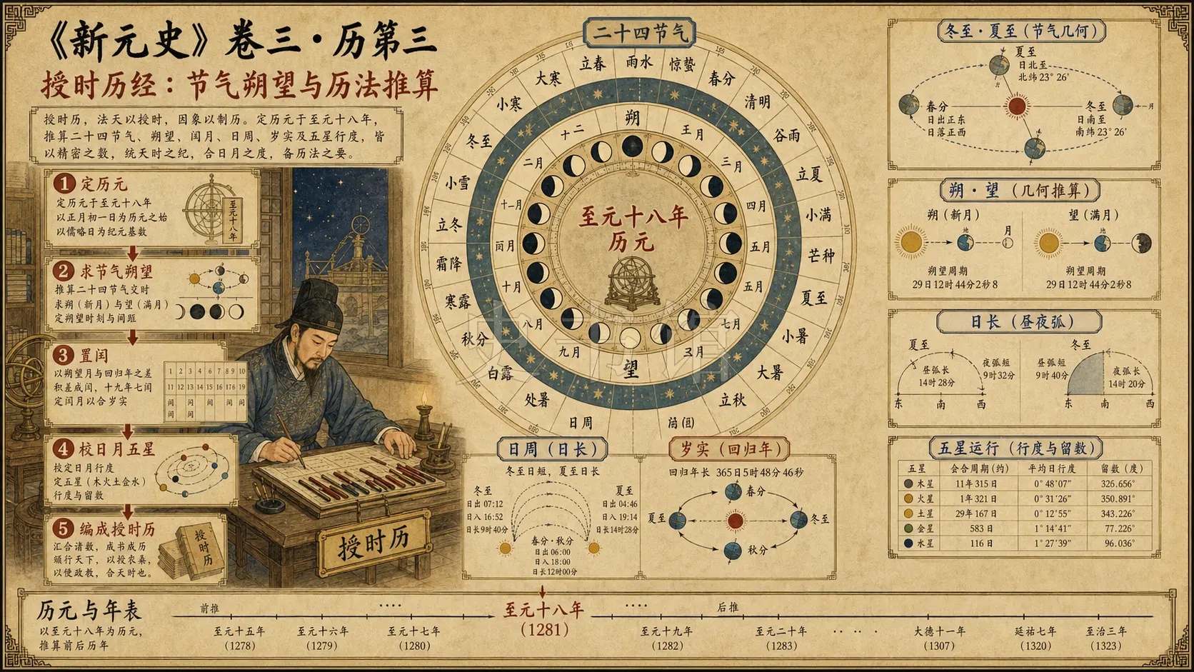 《新元史》志 历第三章节配图