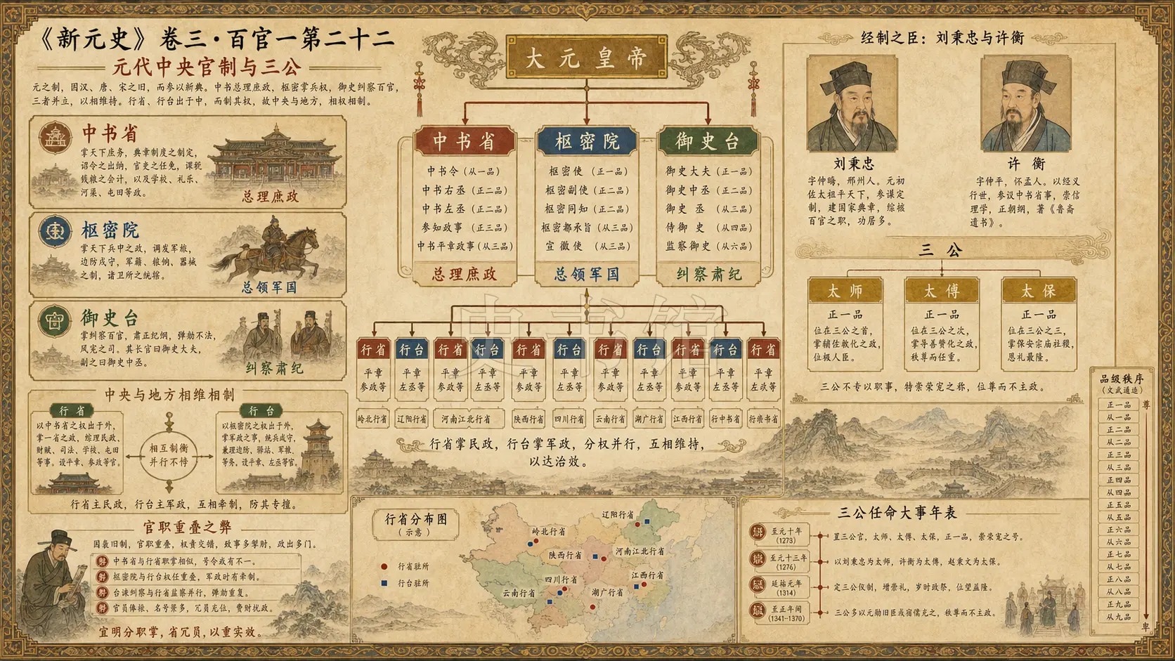 《新元史》志 百官一第二十二章节配图