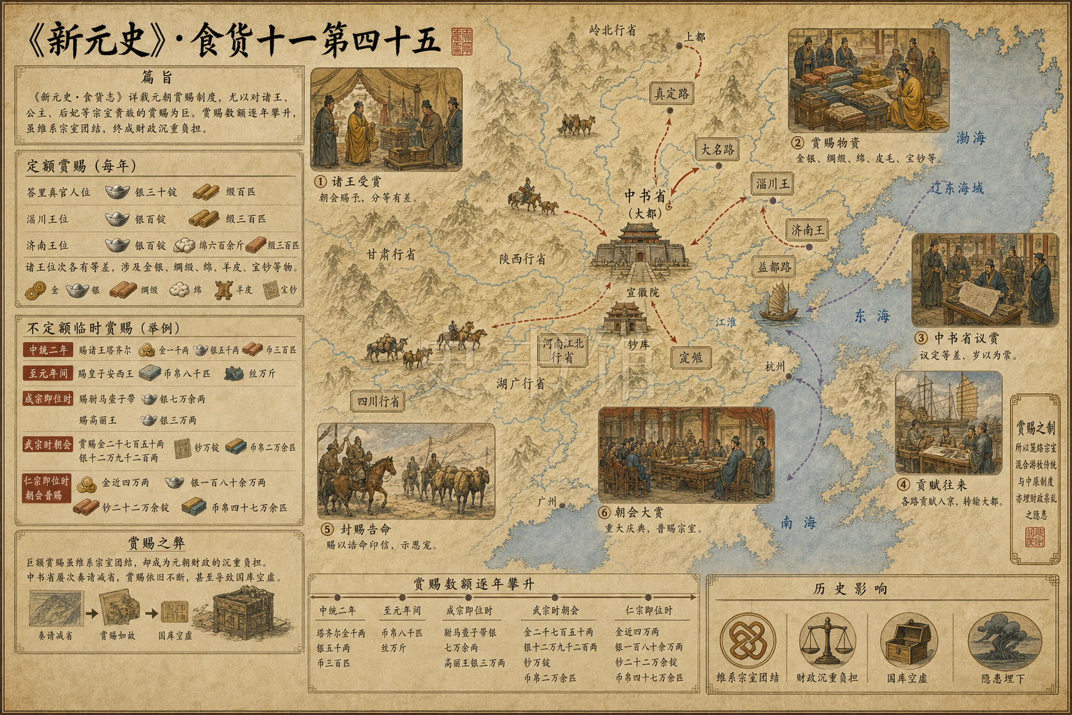 《新元史》志 食货十一第四十五章节配图