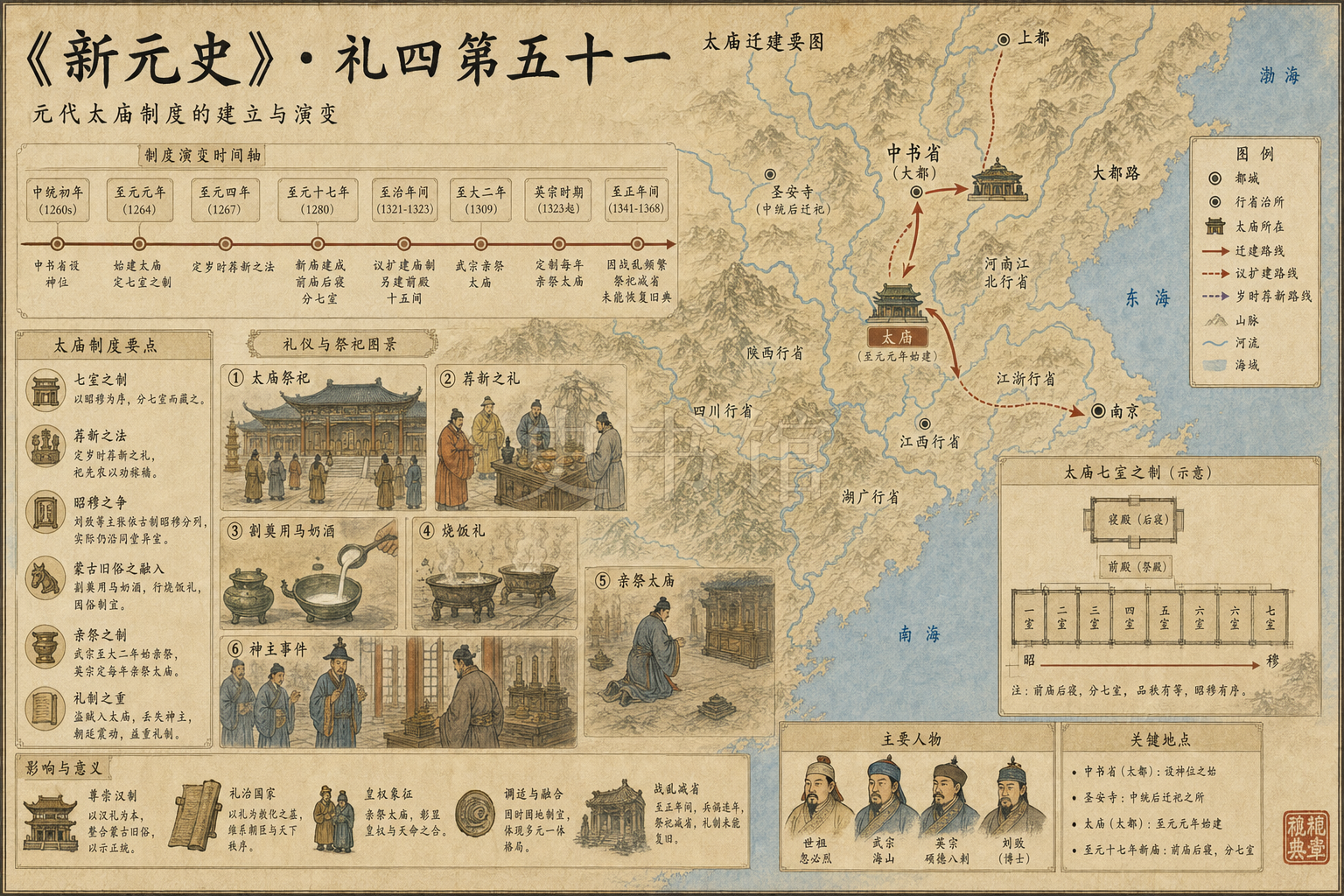 《新元史》志 礼四第五十一章节配图