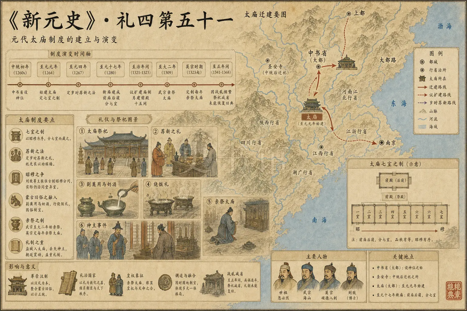 《新元史》志 礼四第五十一章节配图