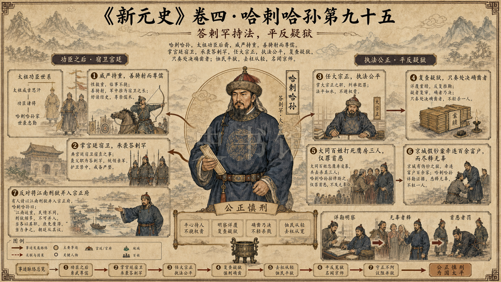 《新元史》志 舆服一第六十二章节配图