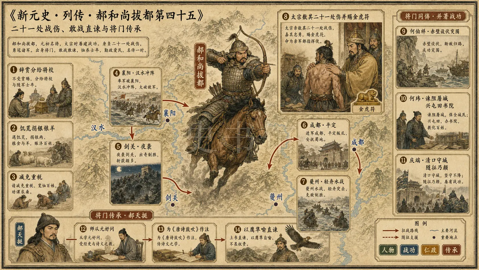 《新元史》列传 郝和尚拔都第四十五章节配图