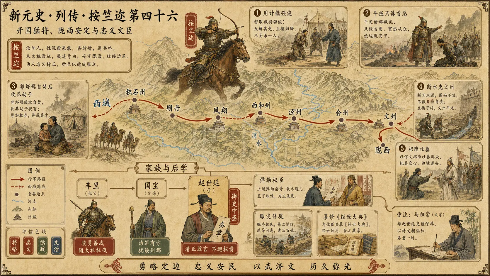 《新元史》列传 按竺迩第四十六章节配图