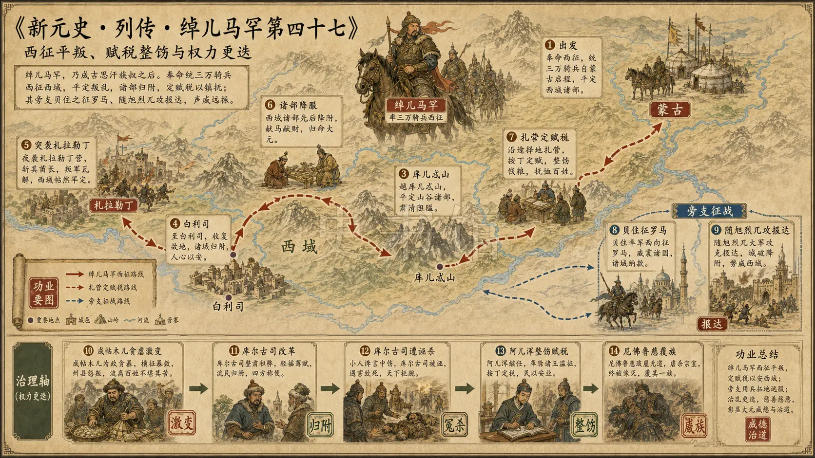 《新元史》列传 绰儿马罕第四十七章节配图