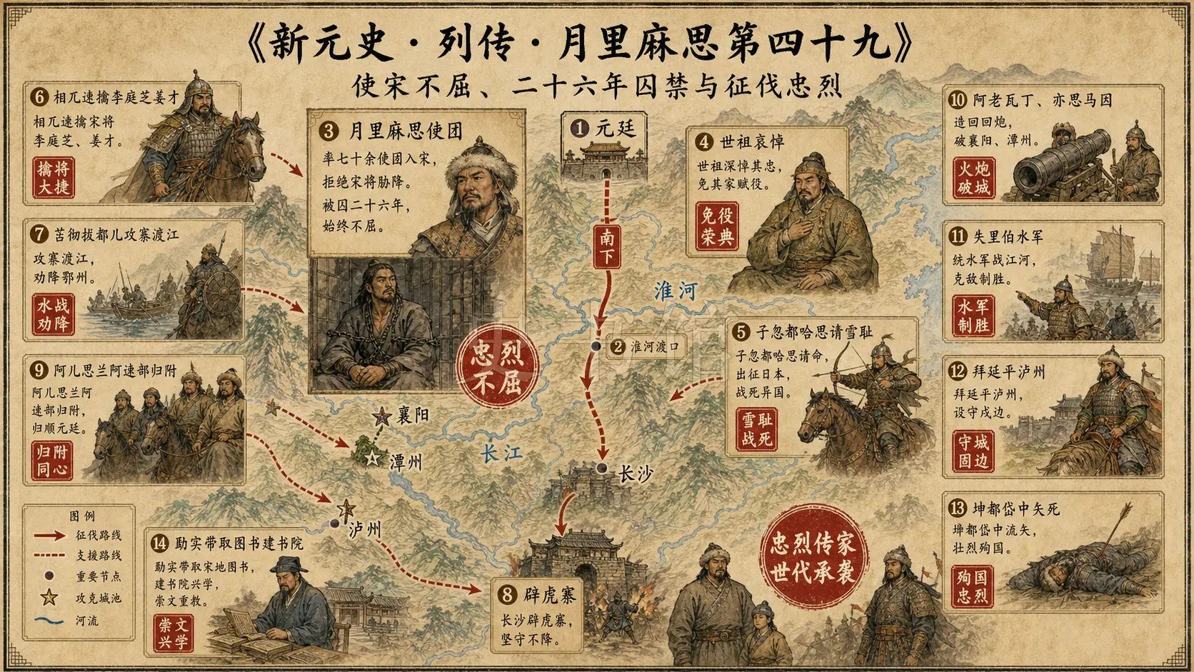 《新元史》列传 月里麻思第四十九章节配图