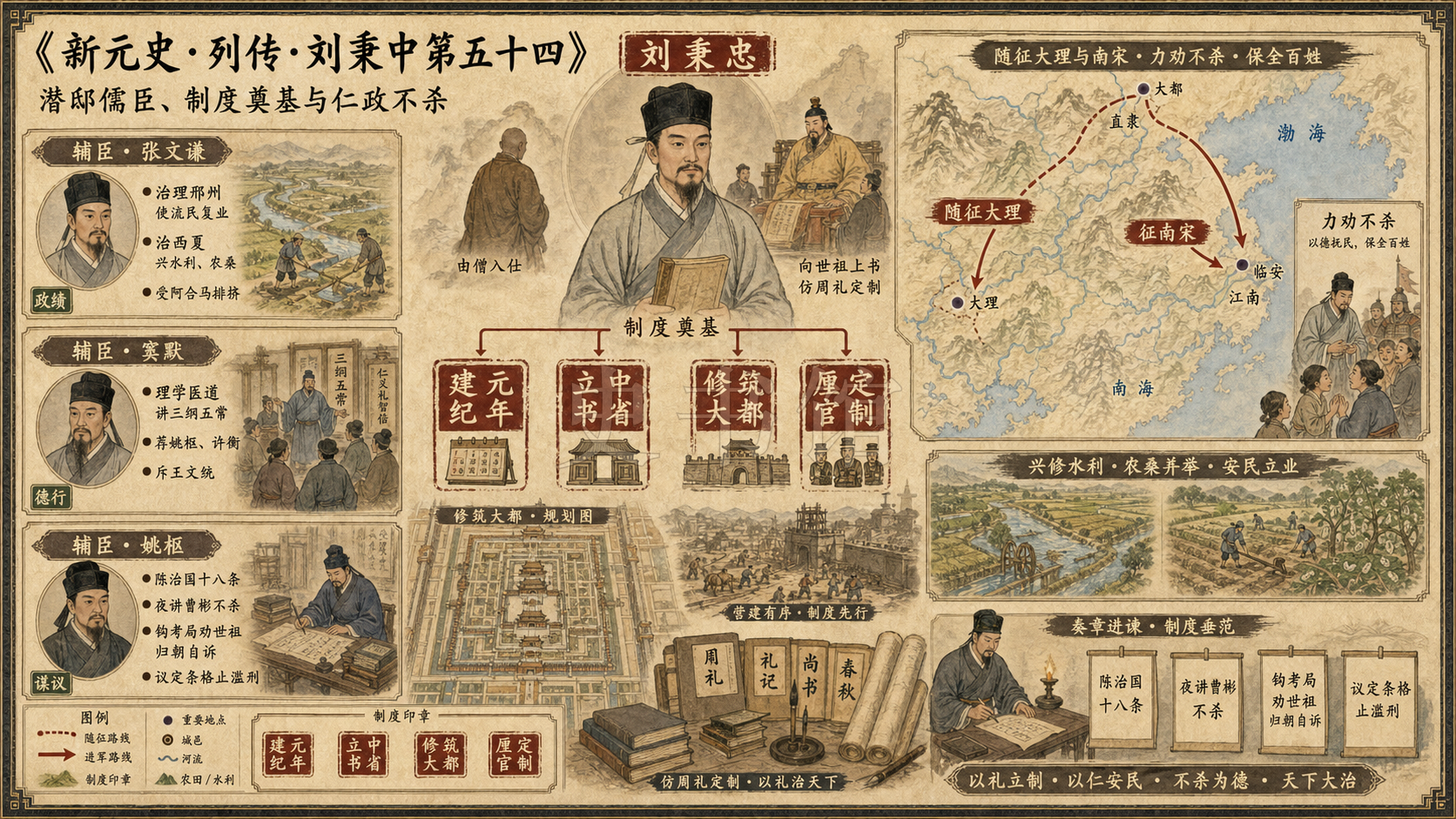 《新元史》列传 刘秉中第五十四章节配图