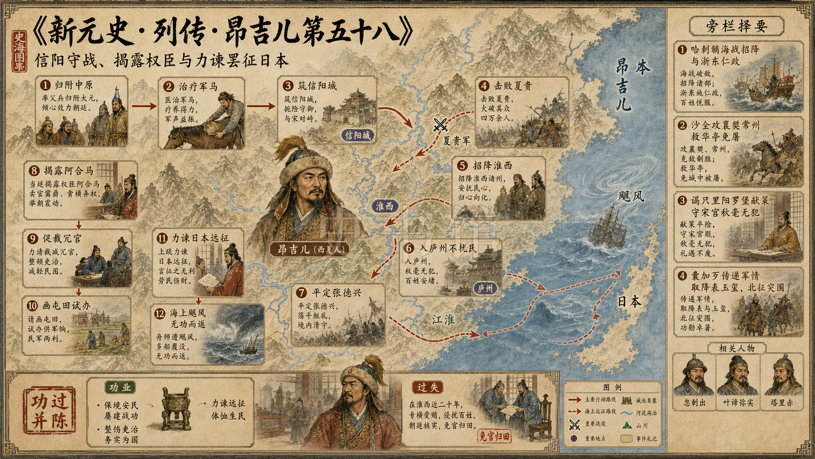 《新元史》列传 昂吉儿第五十八章节配图