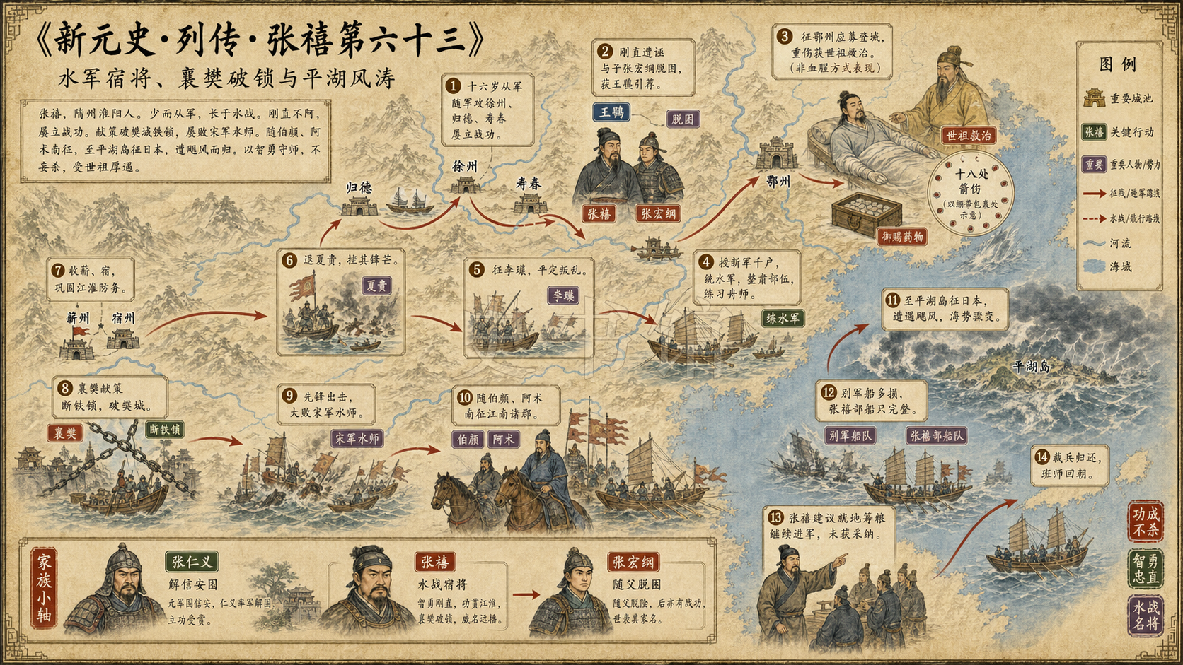 《新元史》列传 张禧第六十三章节配图