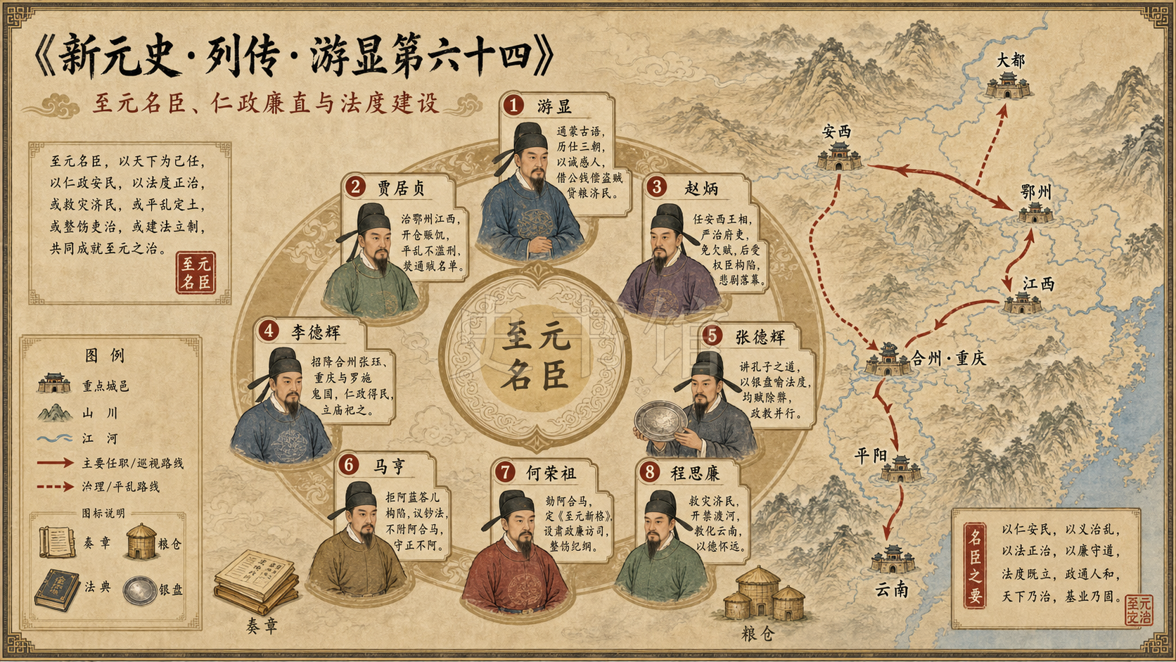 《新元史》列传 游显第六十四章节配图