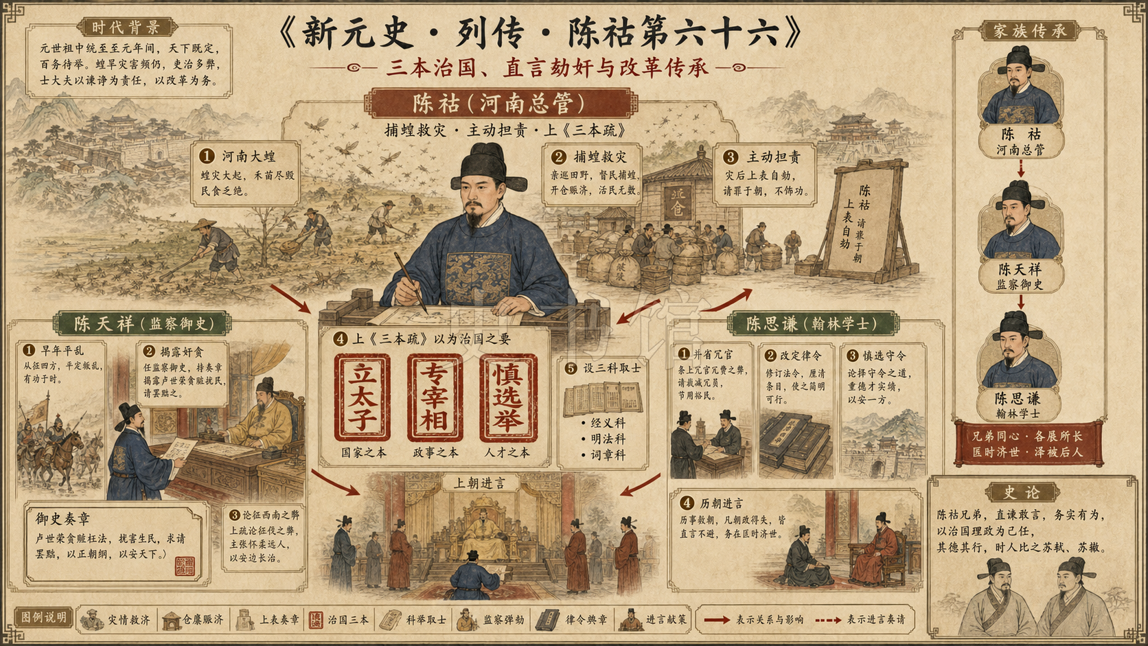 《新元史》列传 陈祜第六十六章节配图