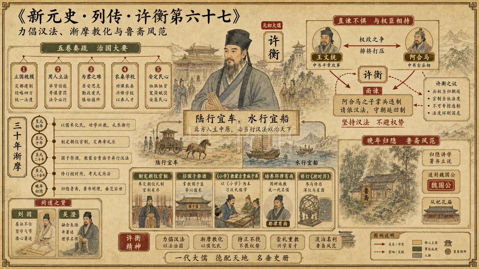 《新元史》列传 许衡第六十七章节配图
