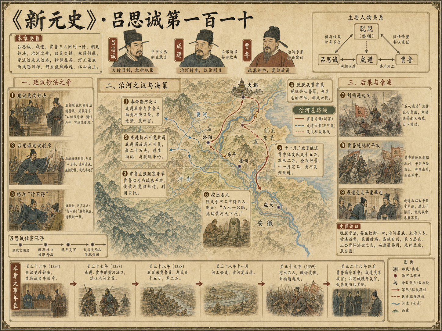 《新元史》列传 吕思诚第一百一十章节配图