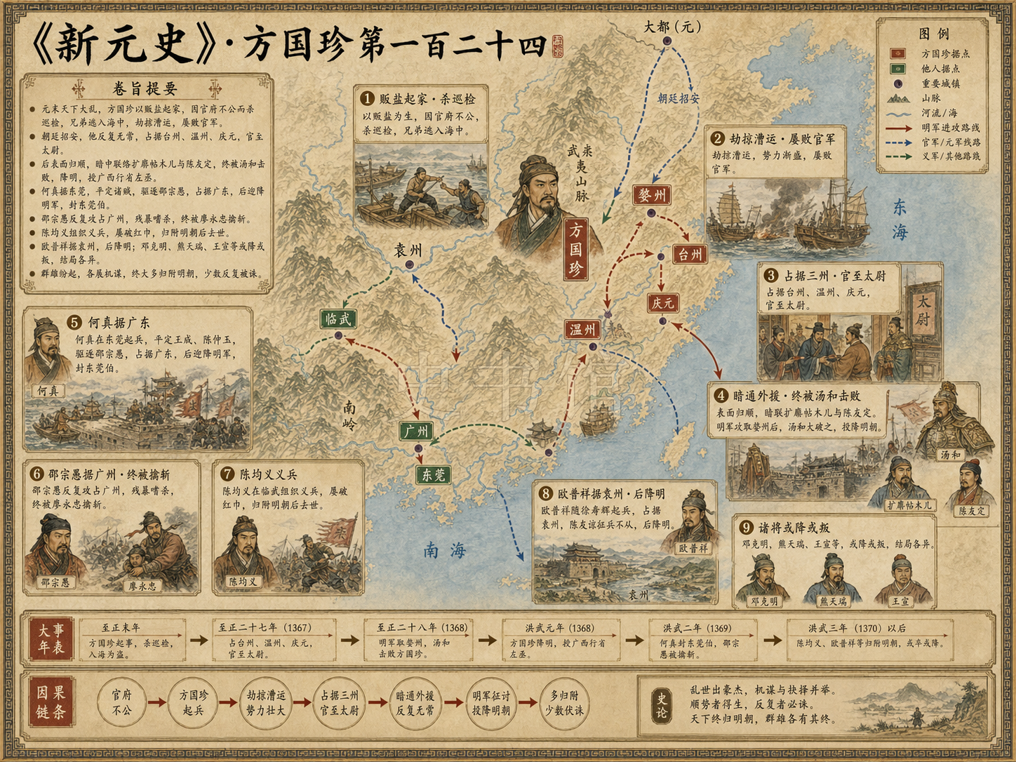 《新元史》列传 方国珍第一百二十四章节配图