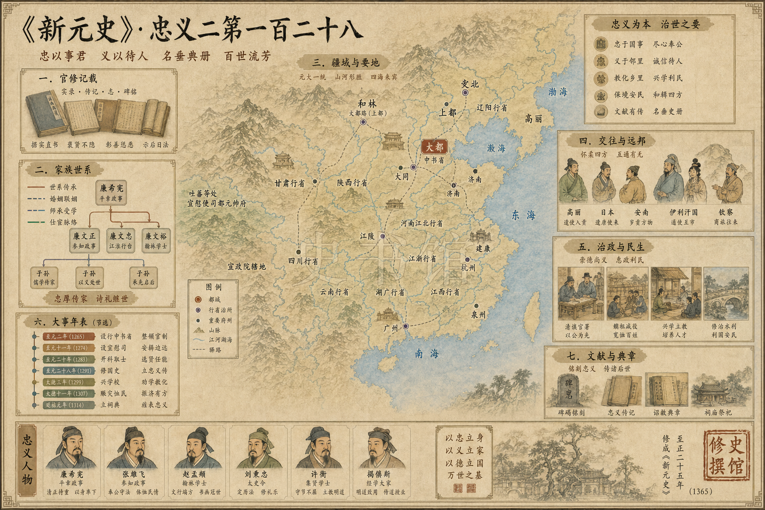 《新元史》列传 忠义二第一百二十八章节配图
