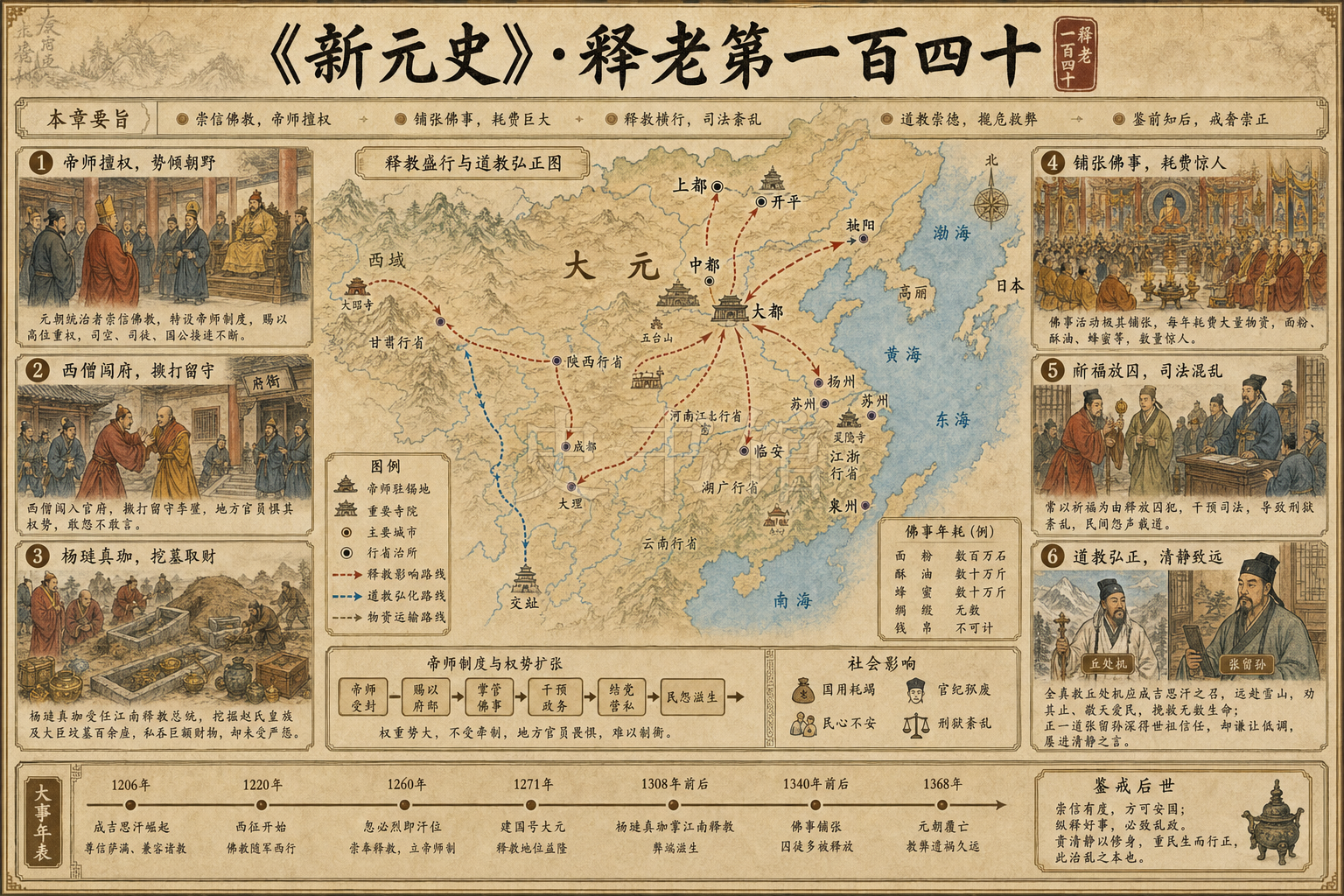 《新元史》列传 释老第一百四十章节配图