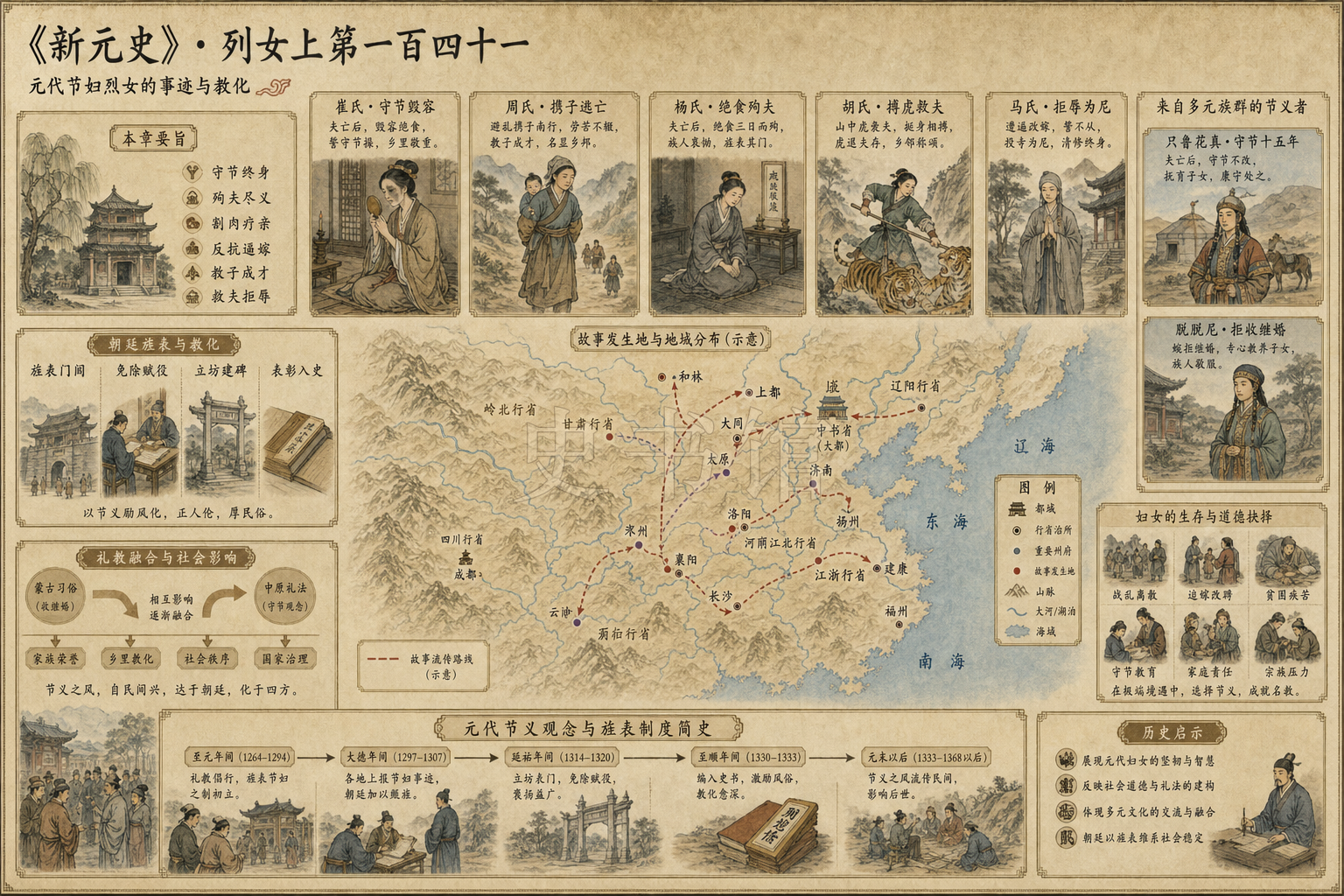 《新元史》列传 列女上第一百四十一章节配图