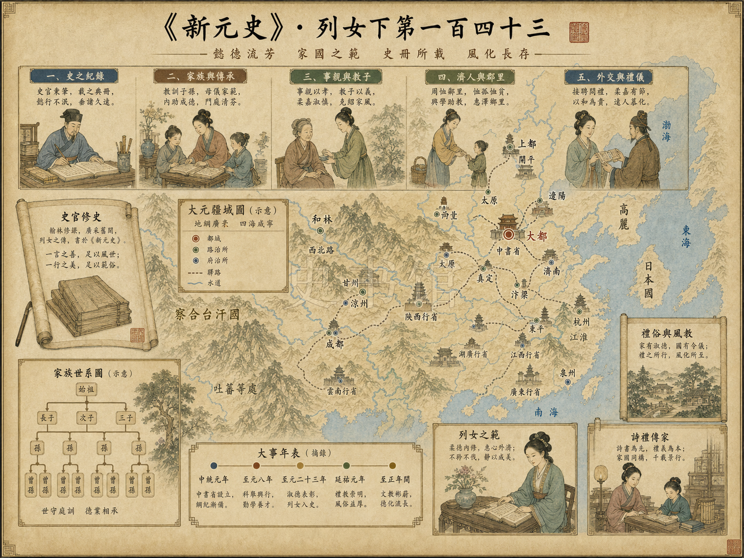 《新元史》列传 列女下第一百四十三章节配图