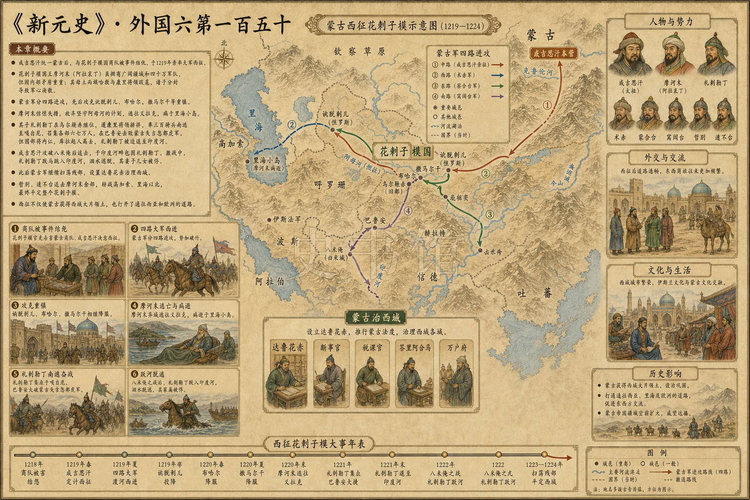 《新元史》列传 外国六第一百五十章节配图