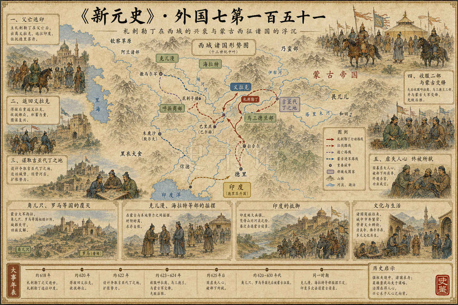 《新元史》列传 外国七第一百五十一章节配图