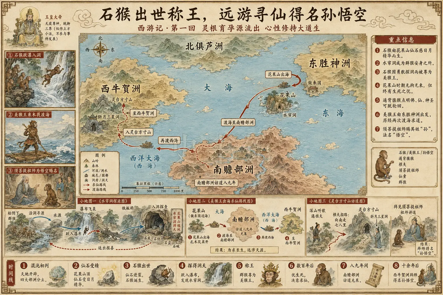 《西游记》正文 第一回灵根育孕源流出心性修持大道生章节配图