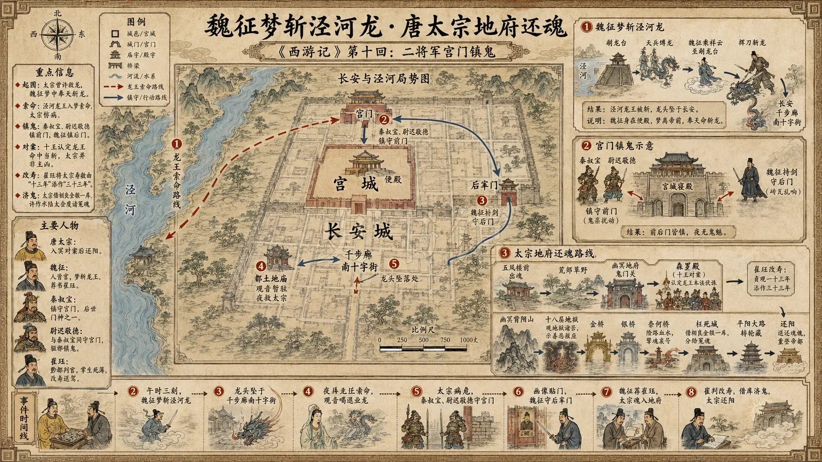 《西游记》正文 第十回二将军宫门镇鬼唐太宗地府还魂章节配图