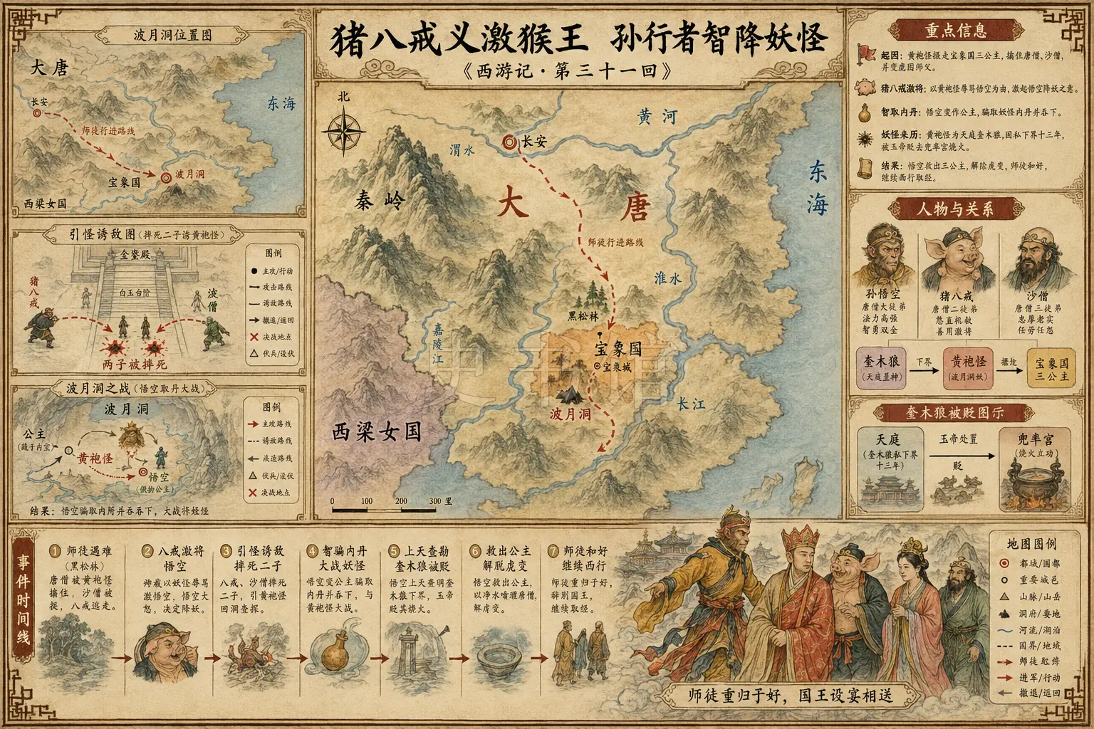 《西游记》正文 第三十一回猪八戒义激猴王孙行者智降妖怪章节配图