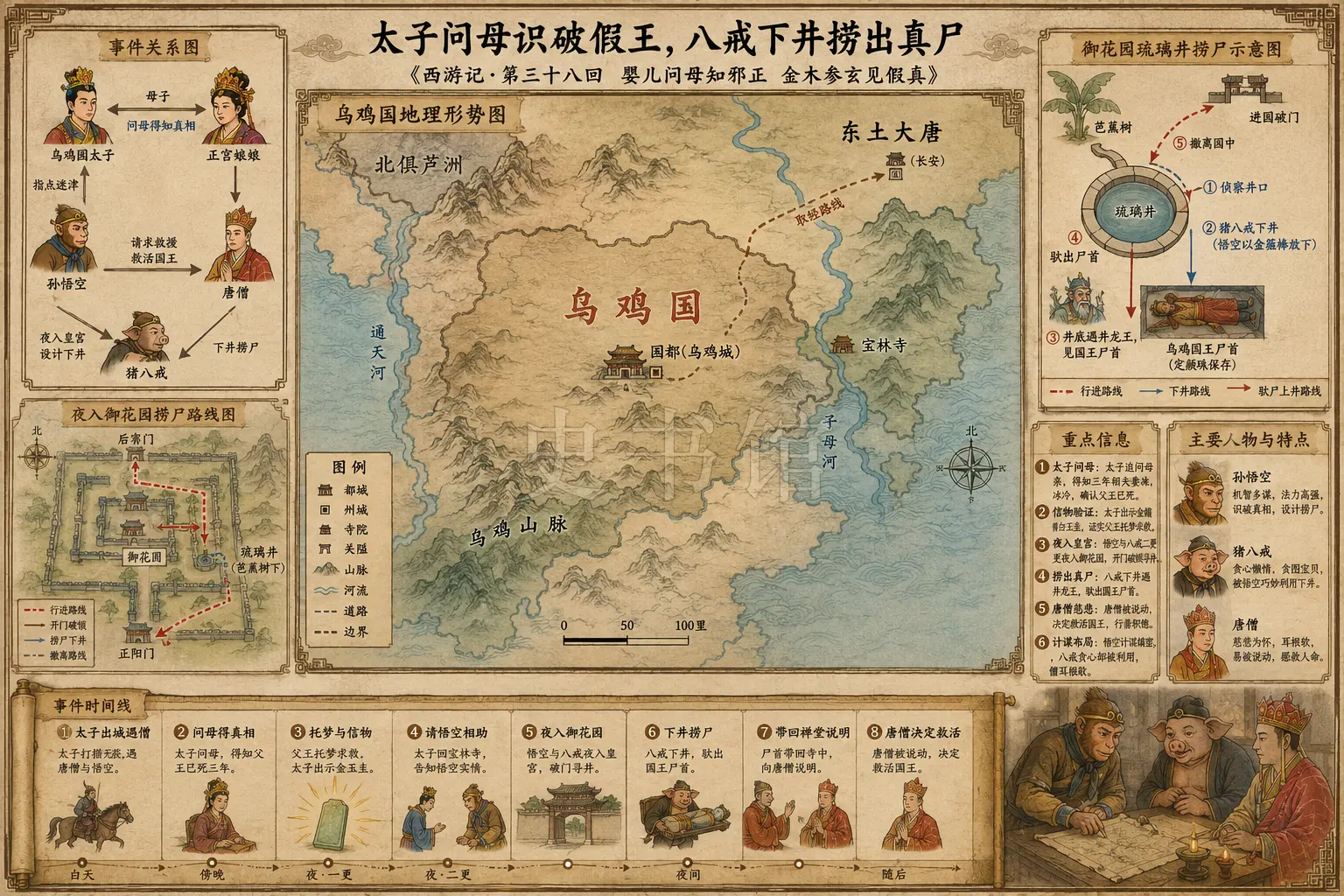 《西游记》正文 第三十八回婴儿问母知邪正金木参玄见假真章节配图