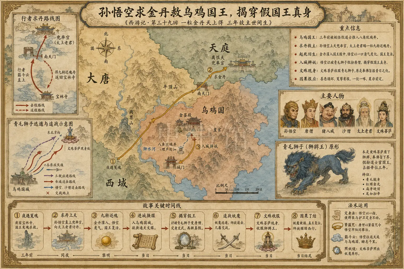 《西游记》正文 第三十九回一粒金丹天上得三年故主世间生章节配图