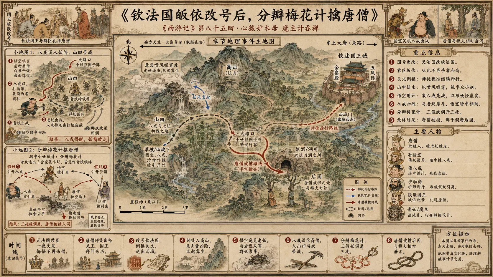 《西游记》正文 第八十五回心猿妒木母魔主计吞禅章节配图