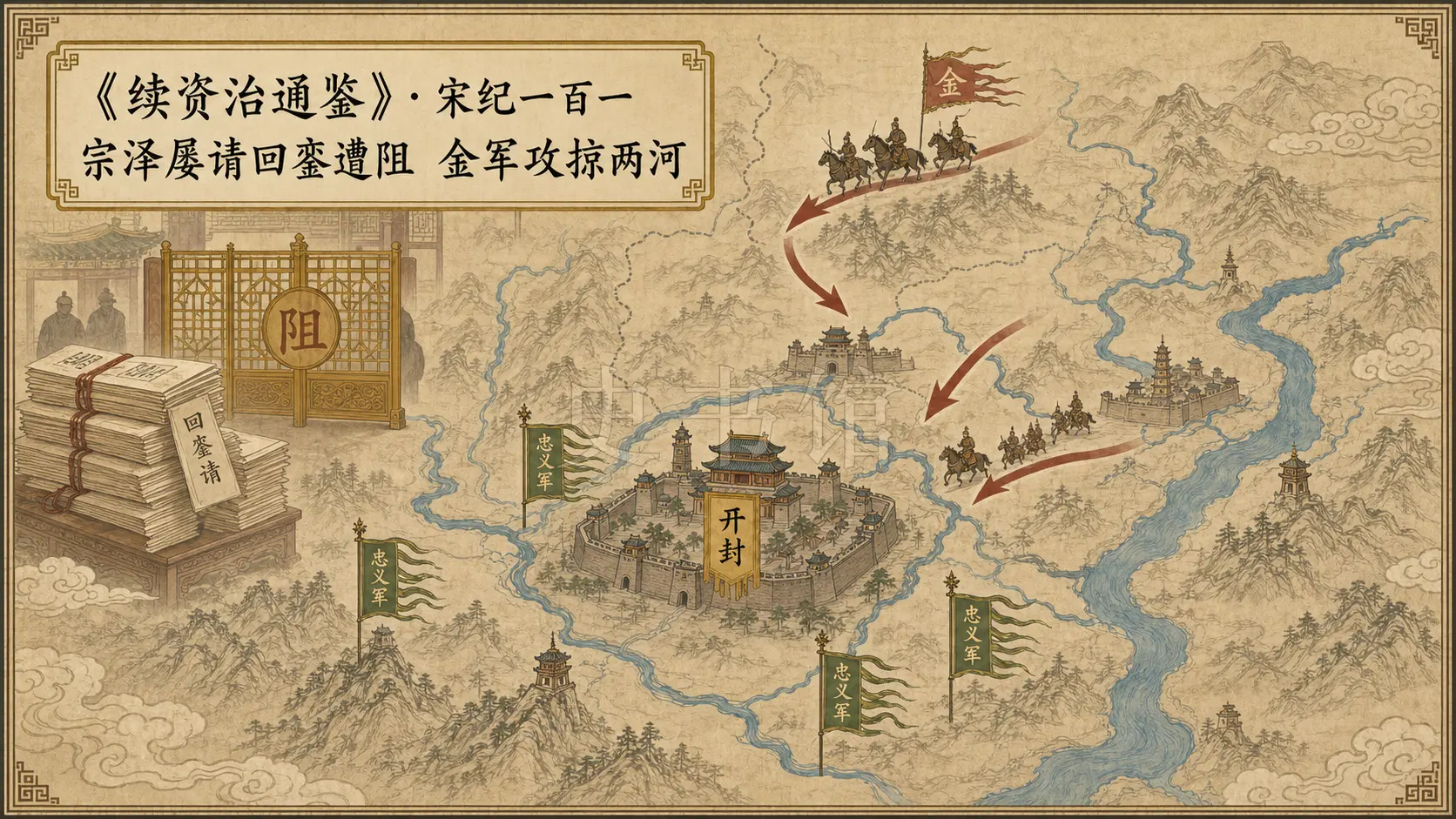 《续资治通鉴》宋纪 宋纪一百一章节配图
