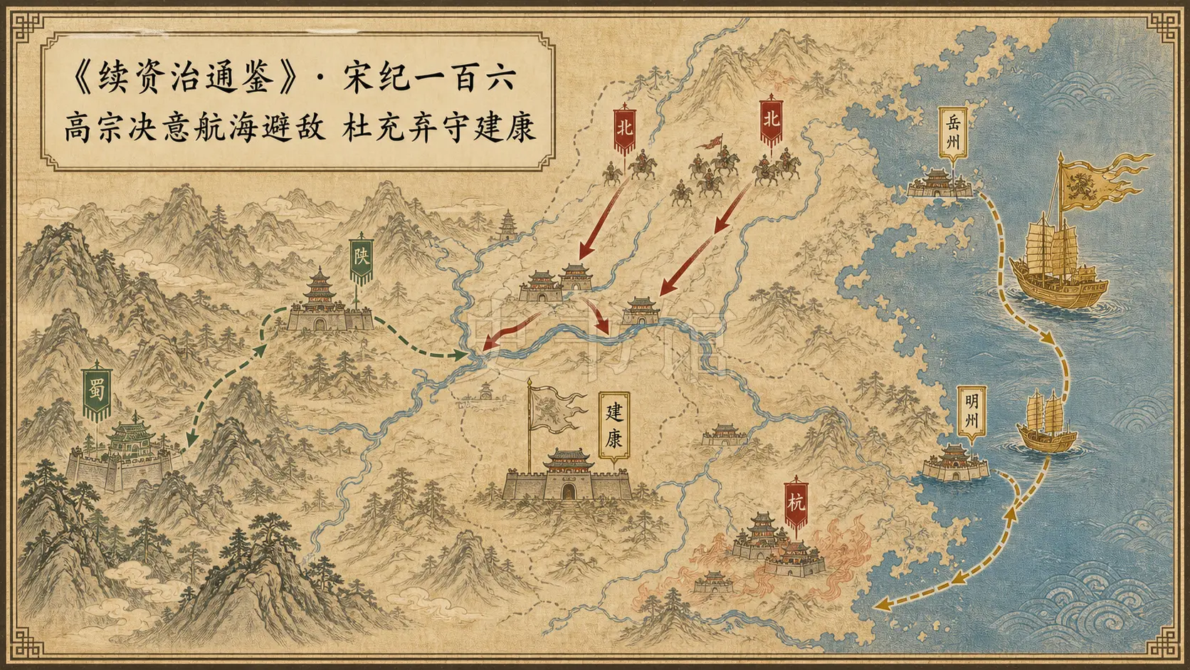 《续资治通鉴》宋纪 宋纪一百六章节配图