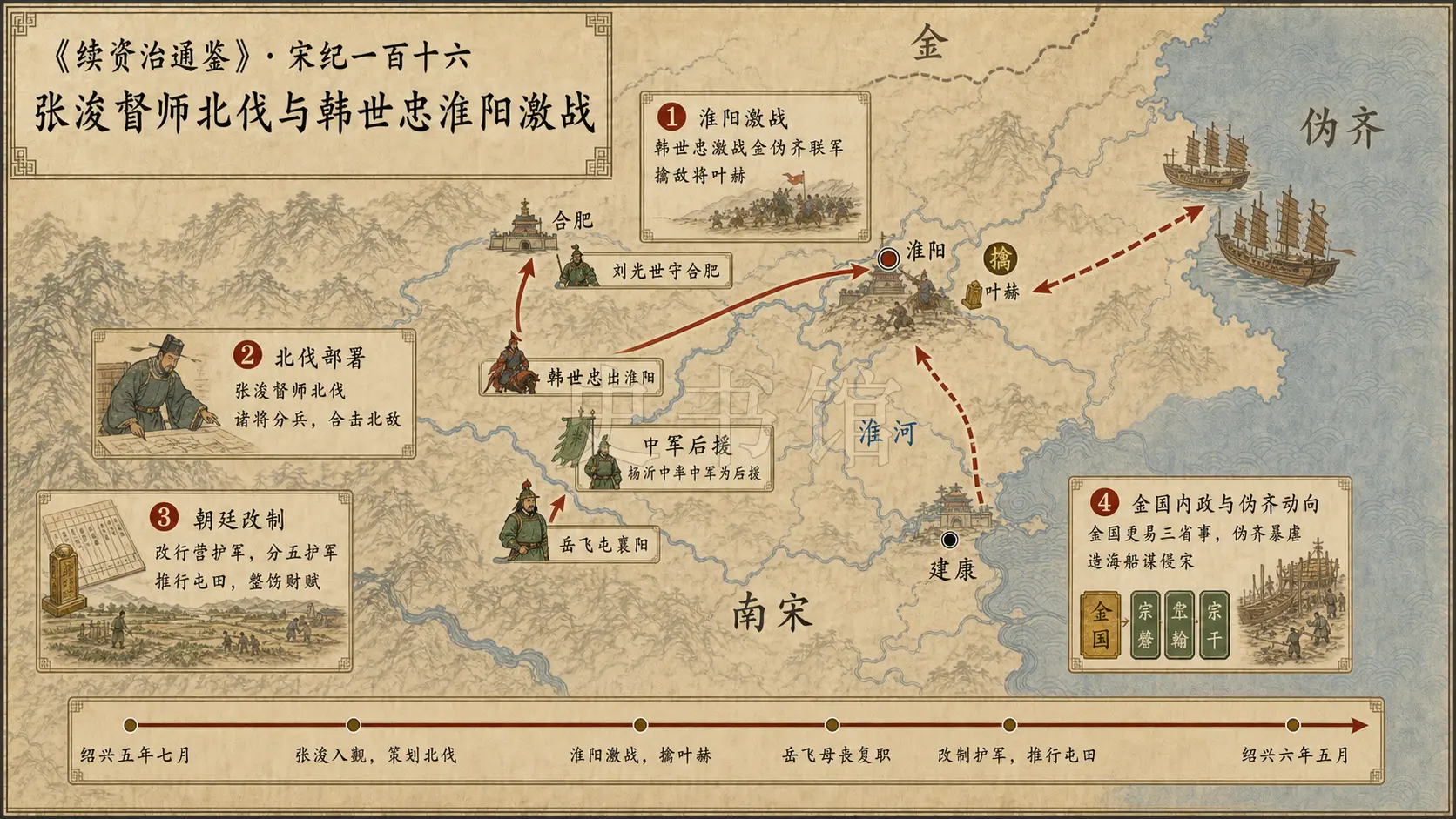 《续资治通鉴》宋纪 宋纪一百十六章节配图