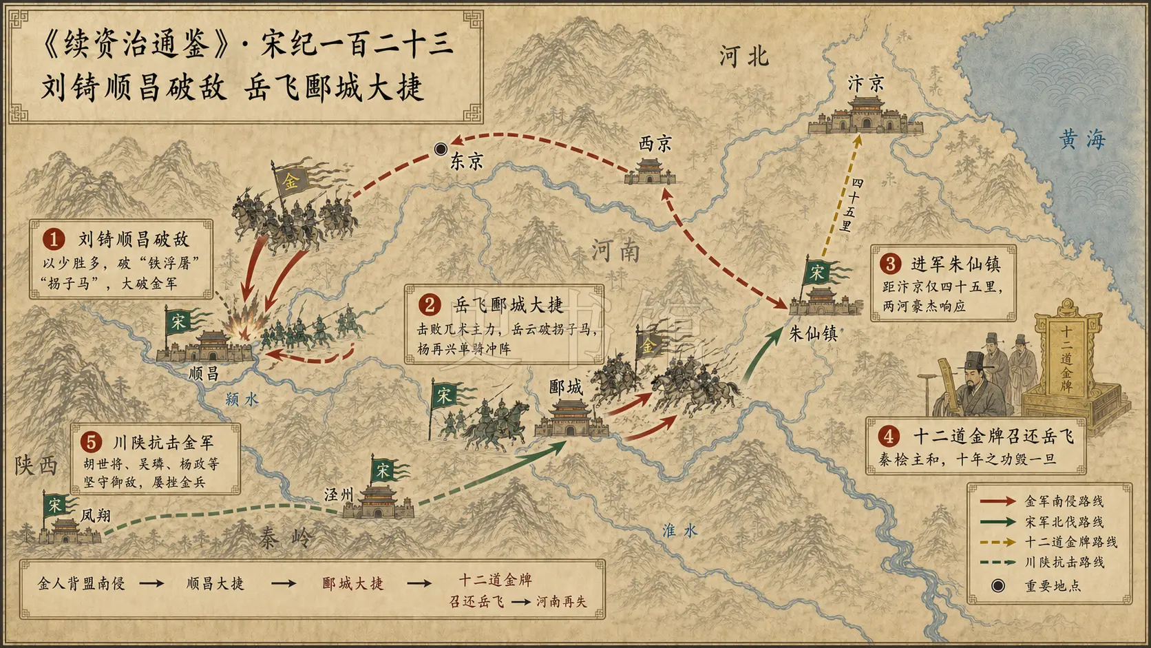 《续资治通鉴》宋纪 宋纪一百二十三章节配图