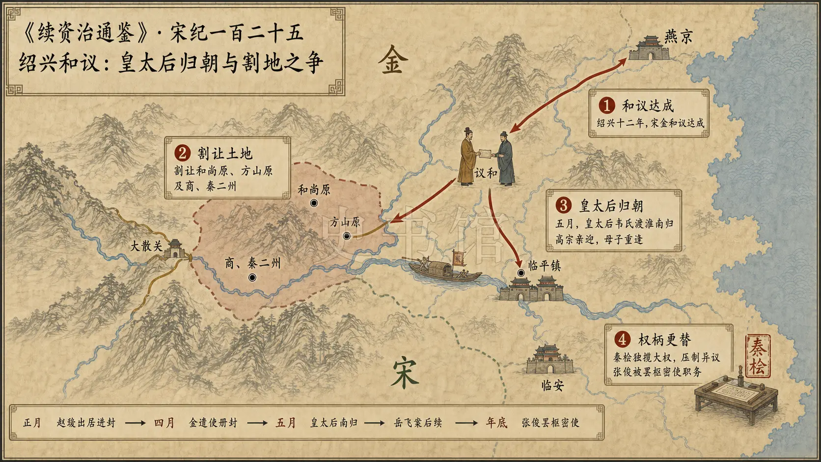 《续资治通鉴》宋纪 宋纪一百二十五章节配图