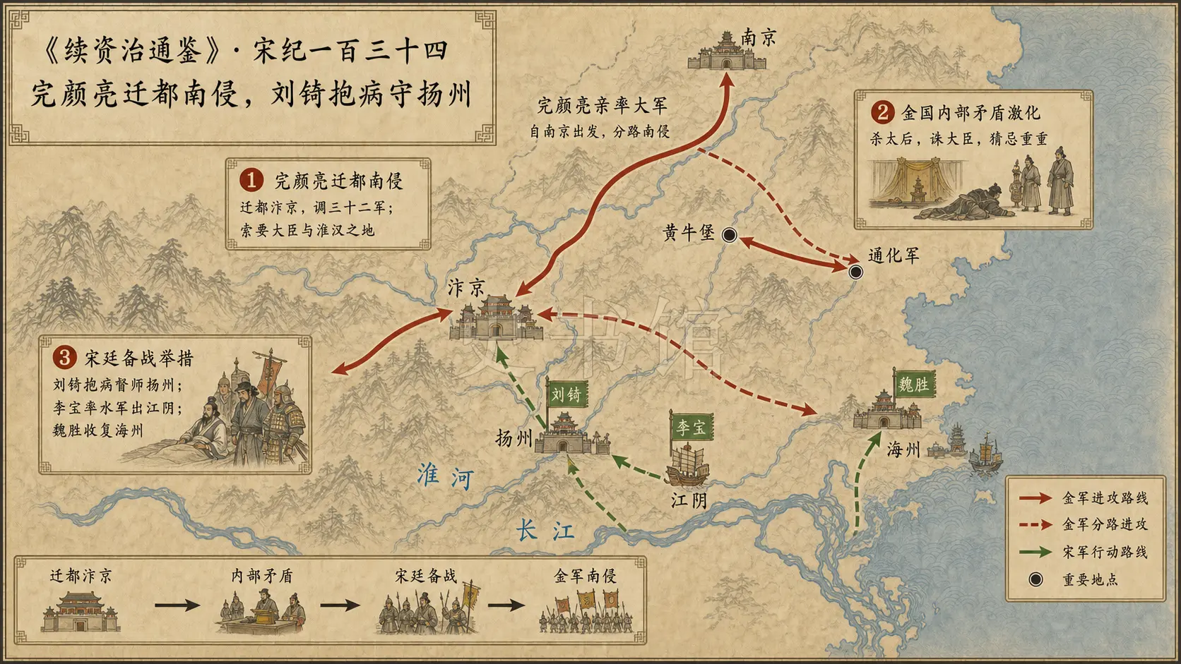 《续资治通鉴》宋纪 宋纪一百三十四章节配图