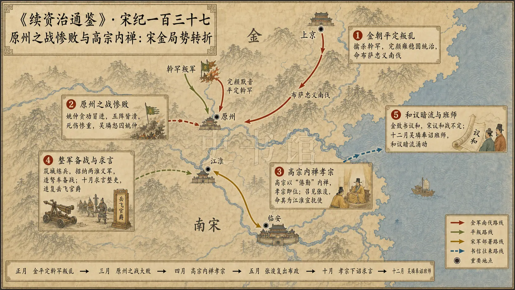 《续资治通鉴》宋纪 宋纪一百三十七章节配图